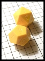 Dice : Dice - DM Collection - Windmill Opaque Yellow - Ebay Sept 2012